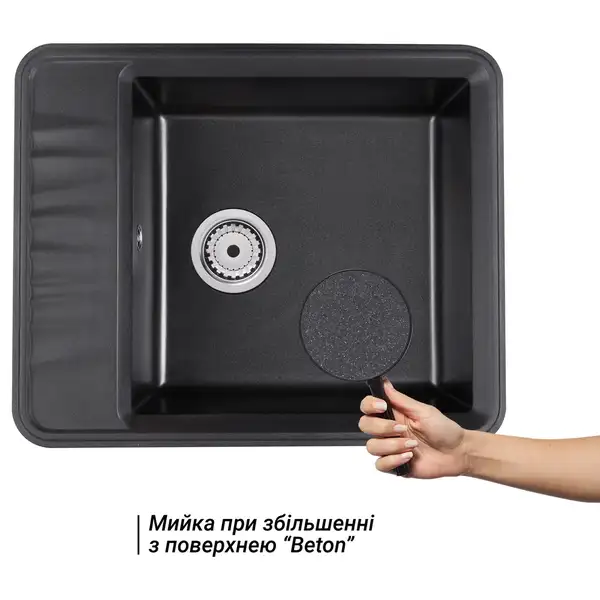 Кухонная мойка Qtap CS 6250 Beton (QT6250BET502)