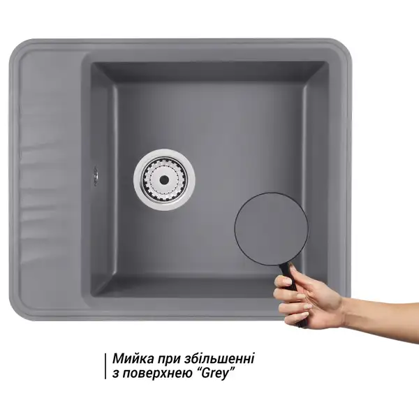 Кухонная мойка Qtap CS 6250 Grey (QT6250GRE471)
