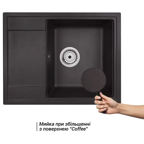 Кухонная мойка Qtap CS 6450 Coffee (QT6450COF551)