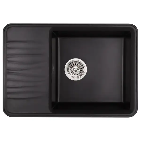 Кухонная мойка Qtap CS 7440 Black (QT7440BLA404)