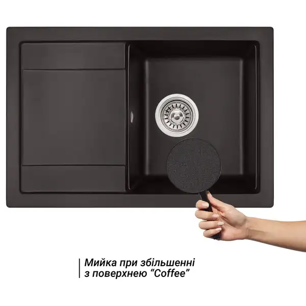 Кухонная мойка Qtap CS 7449 Coffee (QT7449COF551)