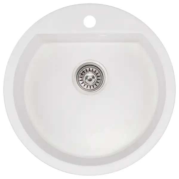 Кухонная мойка Qtap CS D510 White (QTD510WHI650)
