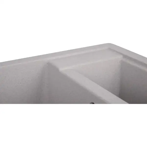 Кухонная мойка с дополнительной чашей Lidz 615x500/200 GRA-09 (LIDZGRA09615500200)