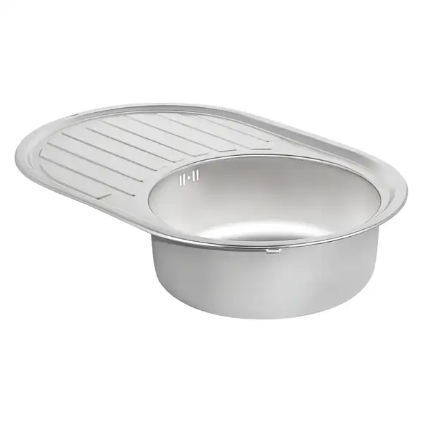 Кухонная мойка Qtap 7750 0,8 мм Satin (QT7750SAT08) (QT7750SAT08) фото 4 Aquada.com.ua