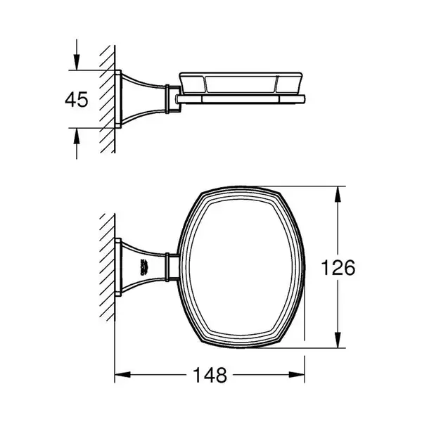 Grohe Тримач з мильницею (40628000) Grohe Тримач з мильницею (40628000)