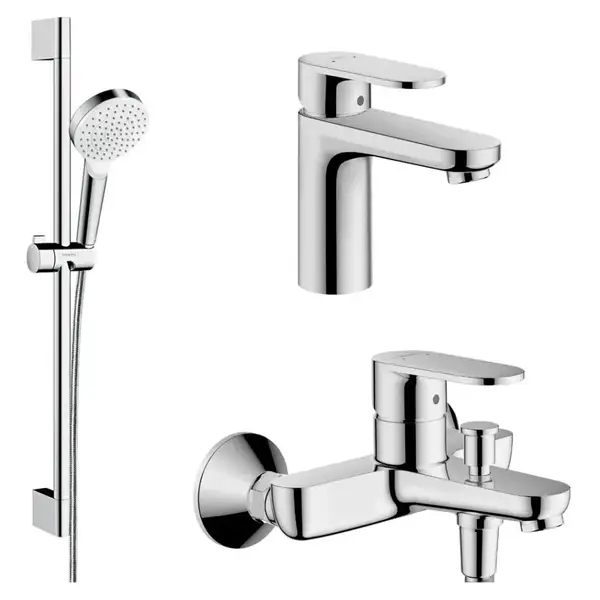 HANSGROHE Vernis Blend 100 Набір змішувачів, хром (71551111) HANSGROHE Vernis Blend 100 Набір змішувачів, хром (71551111)