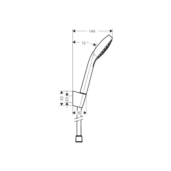 Набор смесителей для душа 3-в-1 Hansgrohe Logis/Croma Select E (цвет - хром) (71600112) фото 4 Aquada.com.ua