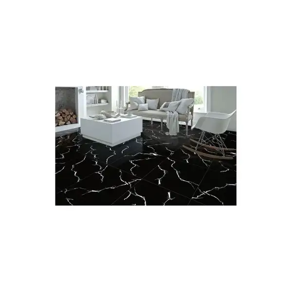 CERAMICA SANTA CLAUS Плитка керамогранітна Stardust Marmo Black 600x600 Ceramiсa Santa Claus (STARDUST MARMO BLACK 600X600)