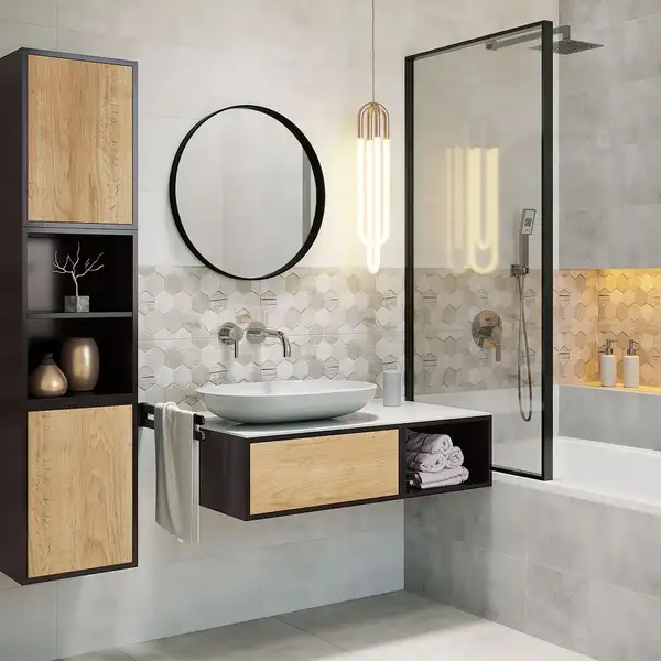 Плитка стінова Polaris Mix Hexagon RECT 250x750 Ceramika Color (5902627432255) Плитка стінова Polaris Mix Hexagon RECT 250x750 Ceramika Color (5902627432255)