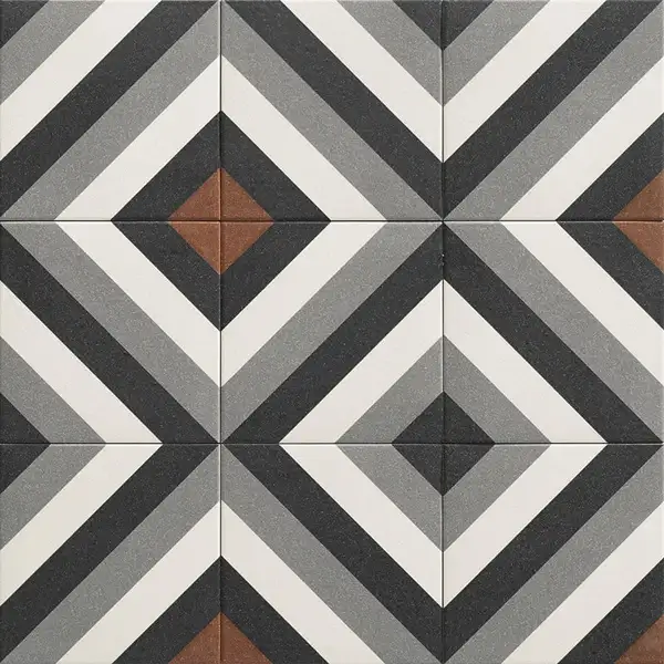 Плитка керамогранітна Dublin Black 200x200 Mainzu (PT02949)