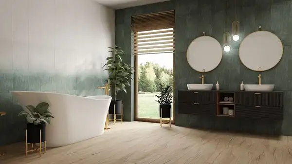 PARADYZ Nightwish Плитка настенная 25x75, Navy Green (SSR-250X750) (SSR-250X750-1-NIGH.GNNATO)