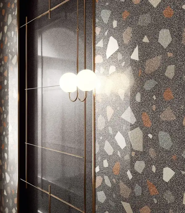 Плитка керамогранітна CSANDPDL90 Newdeco Palladian Dark LEV POL 900x900x10 Sant'agostino
