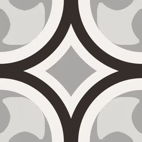 Плитка керамогранітна CSAPBW0120 Patchwork B&W 01 200x200x10 Sant'agostino