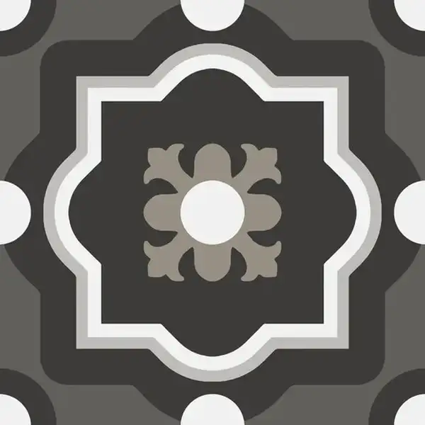 Плитка керамогранітна CSAPBW0420 Patchwork B&W 04 200x200x10 Sant'agostino