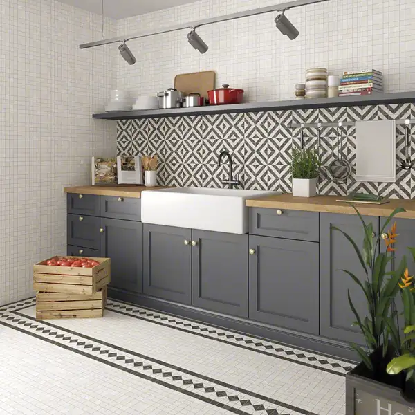 Плитка керамогранітна Seine Sevres-R Grafito RECT 200x200x8 Vives (4FAL) Плитка керамогранітна Seine Sevres-R Grafito RECT 200x200x8 Vives (4FAL)