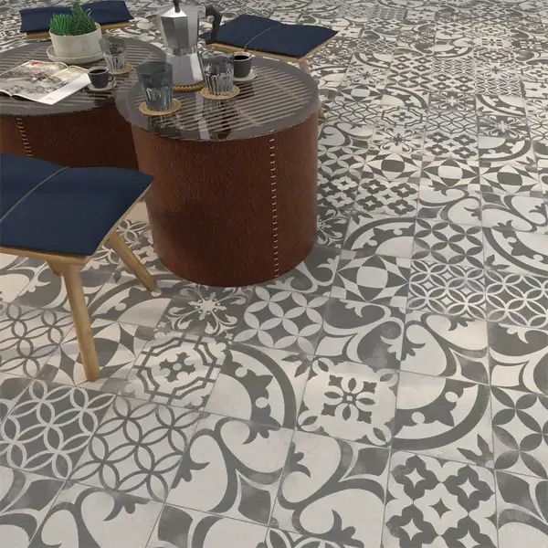 Плитка керамогранітна Nassau Berkane Negro 200x200x8 Vives (4R33) Плитка керамогранітна Nassau Berkane Negro 200x200x8 Vives (4R33)