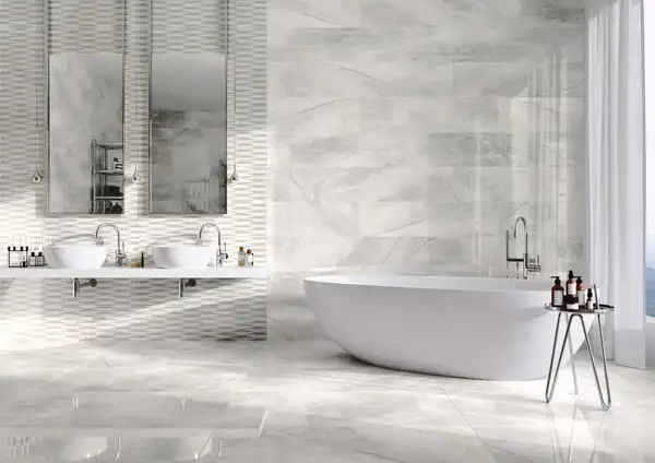 Плитка підлогова Masterstone White Decor Waves RECT 29,7x119,7x0,8 код 4992 Cerrad (5903313314992)