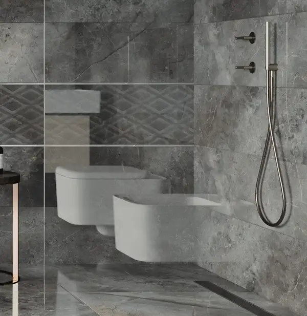Плитка підлогова Masterstone Graphite Decor Waves RECT 29,7x119,7x0,8 код 5074 Cerrad (5903313315074)