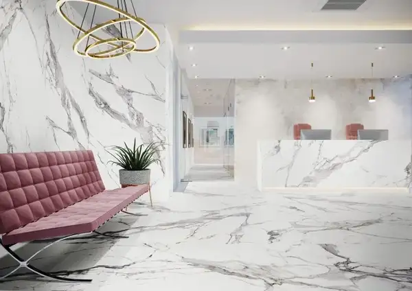 Плитка підлогова Calacatta White RECT 119,7x279,7x0,6 код 5791 Cerrad (5903313315791)