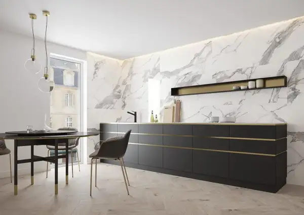 Плитка підлогова Calacatta White SATYNA 119,7x119,7x0,8 код 7207 Cerrad (5903313317207)