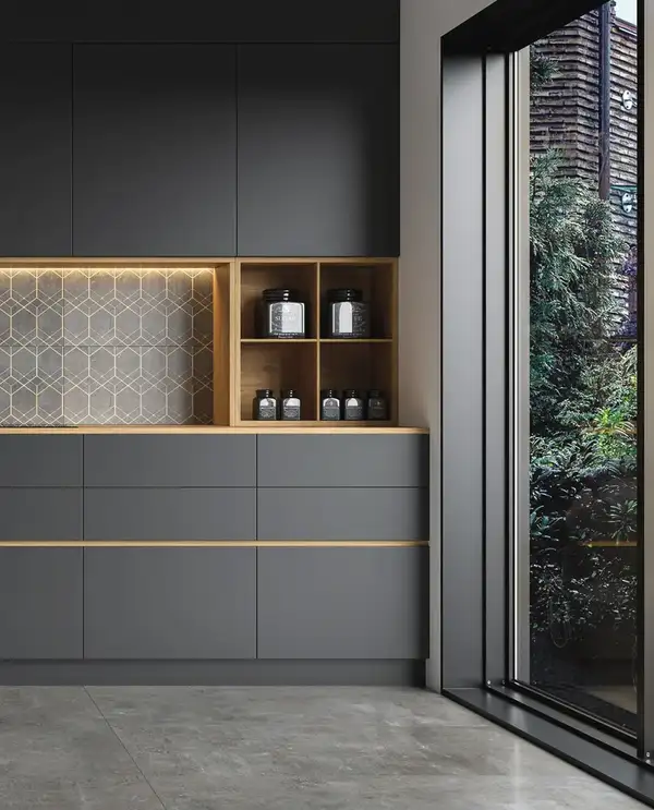 Плитка підлогова Softcement Silver Decor Geo POL 29,7x119,7x0,8 код 7450 Cerrad (5903313317450)