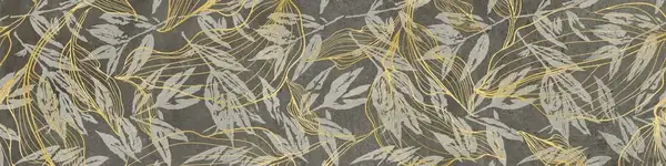 Плитка підлогова Softcement Graphite Decor Flower POL 29,7x119,7x0,8 код 7481 Cerrad (5903313317481)