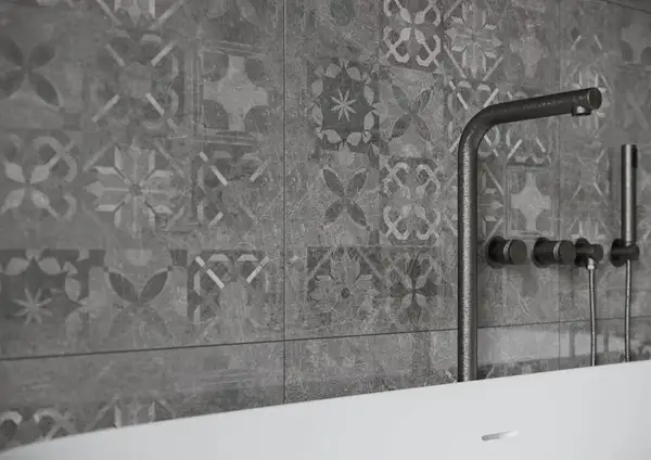 Плитка підлогова Softcement Graphite Decor Patchwork POL 59,7x59,7x0,8 код 8105 Cerrad (5903313318105)