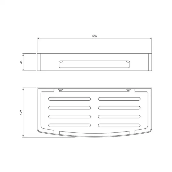 полочка Omnires Uni graphite (UN10331GR)