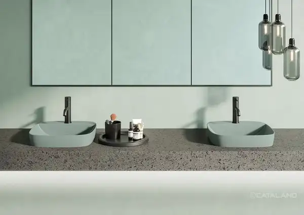 Раковина полувстраиваемая Catalano Green Lux Сolori 42 х 42 х h14 см, цвет - зелёный матовый 142GRLXNVS Раковина полувстраиваемая Catalano Green Lux Сolori 42 х 42 х h14 см, цвет - зелёный матовый 142GRLXNVS