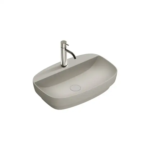 Раковина полувстраиваемая Catalano Green Lux Сolori 40 х 60 х h14 см, цвет - серый матовый 160GRLXNCS Раковина полувстраиваемая Catalano Green Lux Сolori 40 х 60 х h14 см, цвет - серый матовый 160GRLXNCS