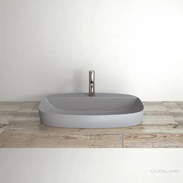 Раковина полувстраиваемая Catalano Green Lux Сolori 42 х 60 х h14 см, цвет - серый матовый 165GRLXNCS Раковина полувстраиваемая Catalano Green Lux Сolori 42 х 60 х h14 см, цвет - серый матовый 165GRLXNCS