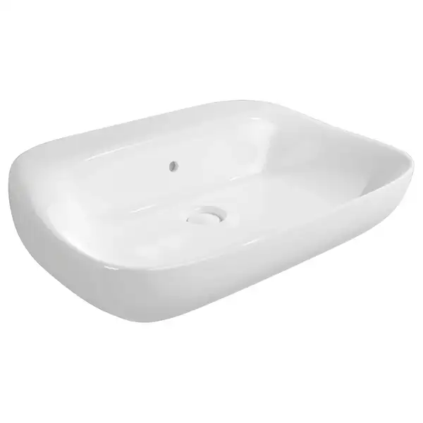 Раковина подвесная Flaminia Fluo 70 х 49 х h20 см, цвет - белый глянцевый FU70L Bianco