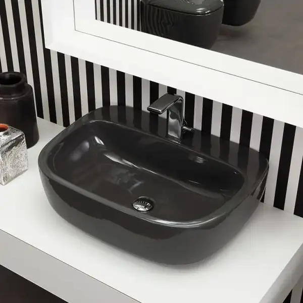 Раковина подвесная Flaminia Mono 54 х 40 х h18,5 см Black (MN54L Black)