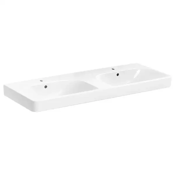 Двойная раковина Geberit Smyle Square 120 х 48 х h16,5 см (500.223.01.1) фото 1 Aquada.com.ua