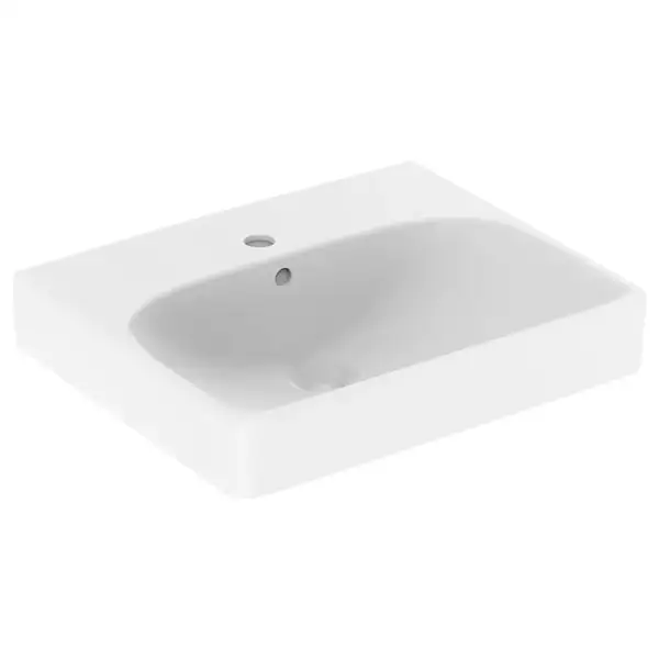 Маленькая (мини) раковина Geberit Smyle Square 50 х 41 х h16 см (500.256.01.1) фото 1 Aquada.com.ua