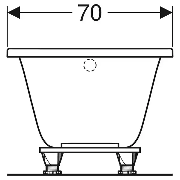 Раковина Geberit One 105 х 48 см (білий глянцевий)  505.015.00.1
