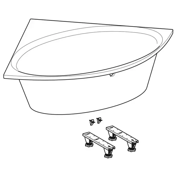 Раковина Geberit One 105 х 48 см (білий глянцевий)  505.015.00.1