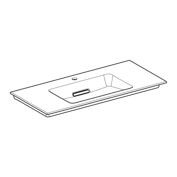Раковина Geberit One 105 х 48 см (білий глянцевий)  505.015.00.1