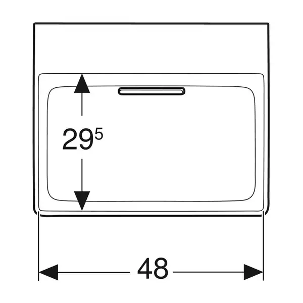 Раковина Geberit One 50 х 48 см 505.018.00.1 Раковина Geberit One 50 х 48 см 505.018.00.1