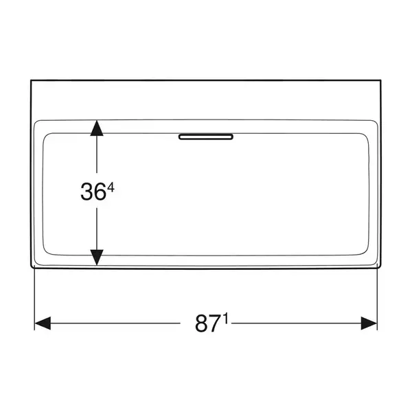 Раковина Geberit One 90 х 48 см 505.037.00.1 Раковина Geberit One 90 х 48 см 505.037.00.1