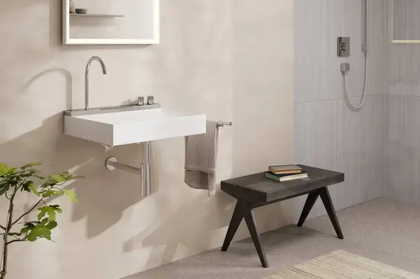 Раковина Hansgrohe Avalegra AquaUnit 58 х 47,5 х 10 см, без переливу, з функцією QuickClean+, із змішувачем, Chrome 22472000 Раковина Hansgrohe Avalegra AquaUnit 58 х 47,5 х 10 см, без переливу, з функцією QuickClean+, із змішувачем, Chrome 22472000
