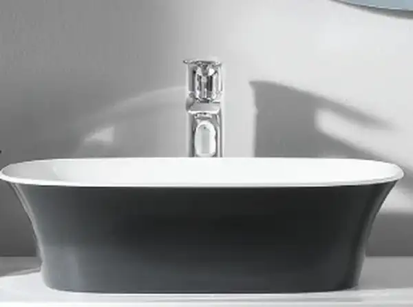 Kolpa San BLANCHE UB 75 Умивальник зі стільницею, антрацит (561510)