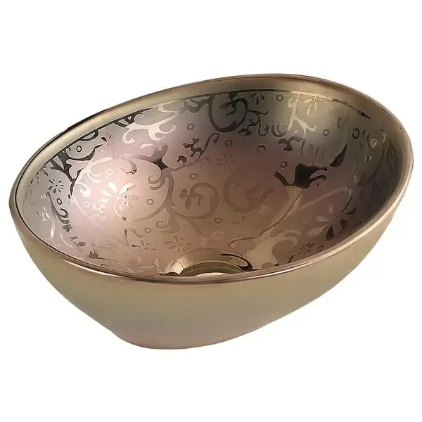 Умывальник (раковина) MEXEN ELZA GOLD PATTERN накладной (MEX-21014053)