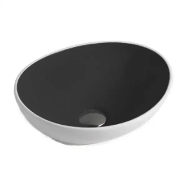 Умывальник (раковина) MEXEN ELZA WHITE / BLACK (MEX-21014077)