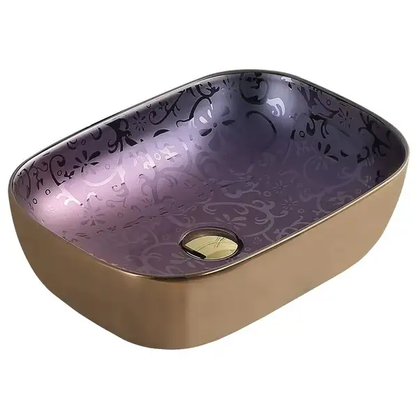 Умывальник (раковина) MEXEN RITA VIOLET GOLD накладной (MEX-21084557) Умывальник (раковина) MEXEN RITA VIOLET GOLD накладной (MEX-21084557)