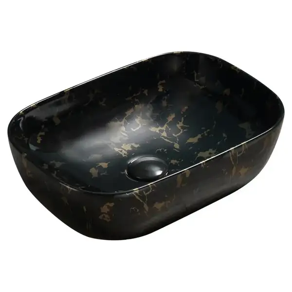 Умывальник (раковина) MEXEN RITA BLACK MARBLE MATT (MEX-21084594)