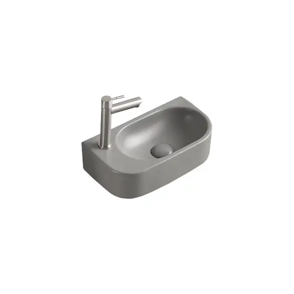 Умывальник (раковина) MEXEN VIERA 40 LIGHT GREY MATT левый накладной подвесной (MEX-21274061L)