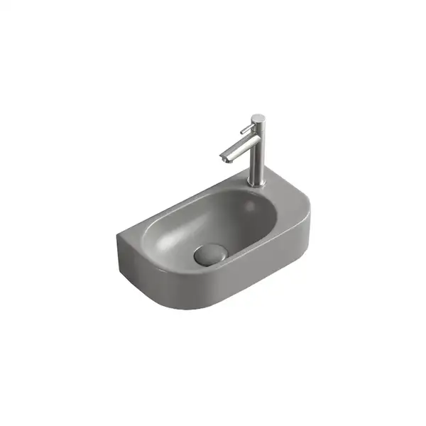 Умывальник (раковина) MEXEN VIERA 40 LIGHT GREY MATT правый накладной подвесной (MEX-21274061R)