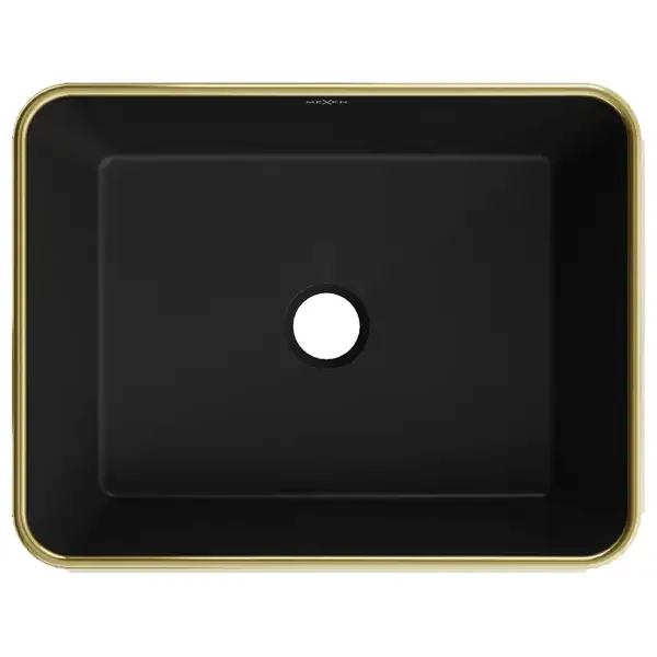 Умывальник (раковина) MEXEN CATIA BLACK GOLD EDGE накладной (MEX-21314875)