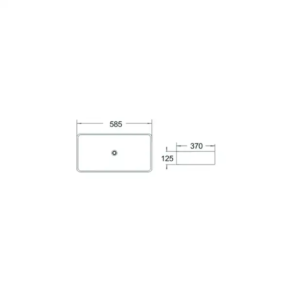 Умывальник (раковина) MEXEN CATIA 58 WHITE (MEX-21315800)